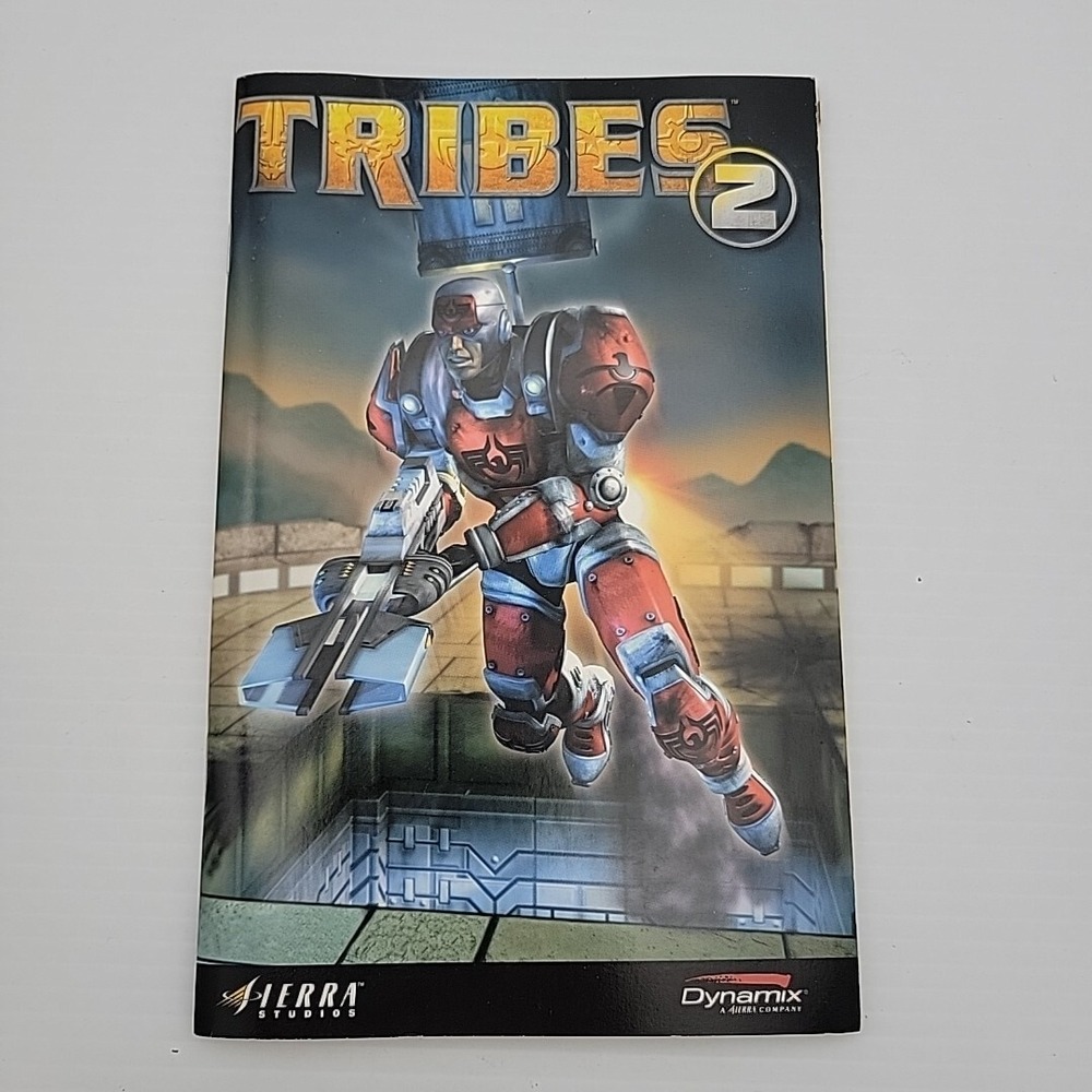 Tribes 2 PC Game 2001 Instruction Manual Only Sierra Dynamix Replacement Booklet
